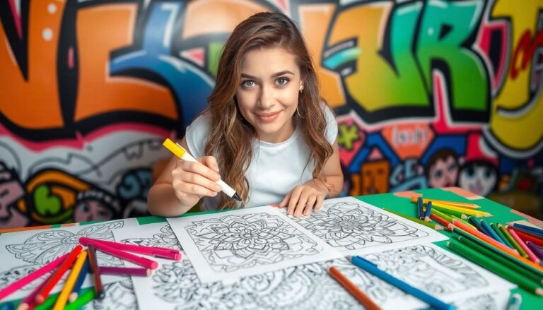 street art graffiti coloring pages for adults